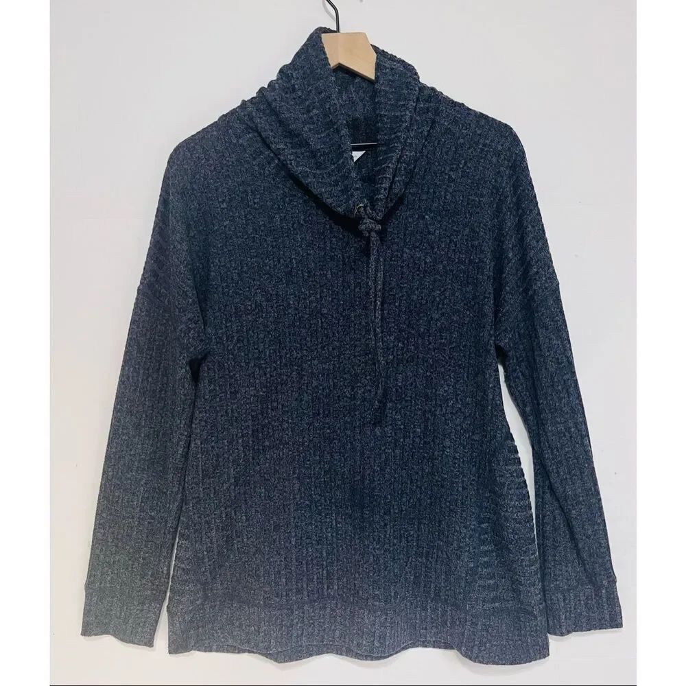 Christopher & Banks Dark Gray Heathered Sweater Size L
